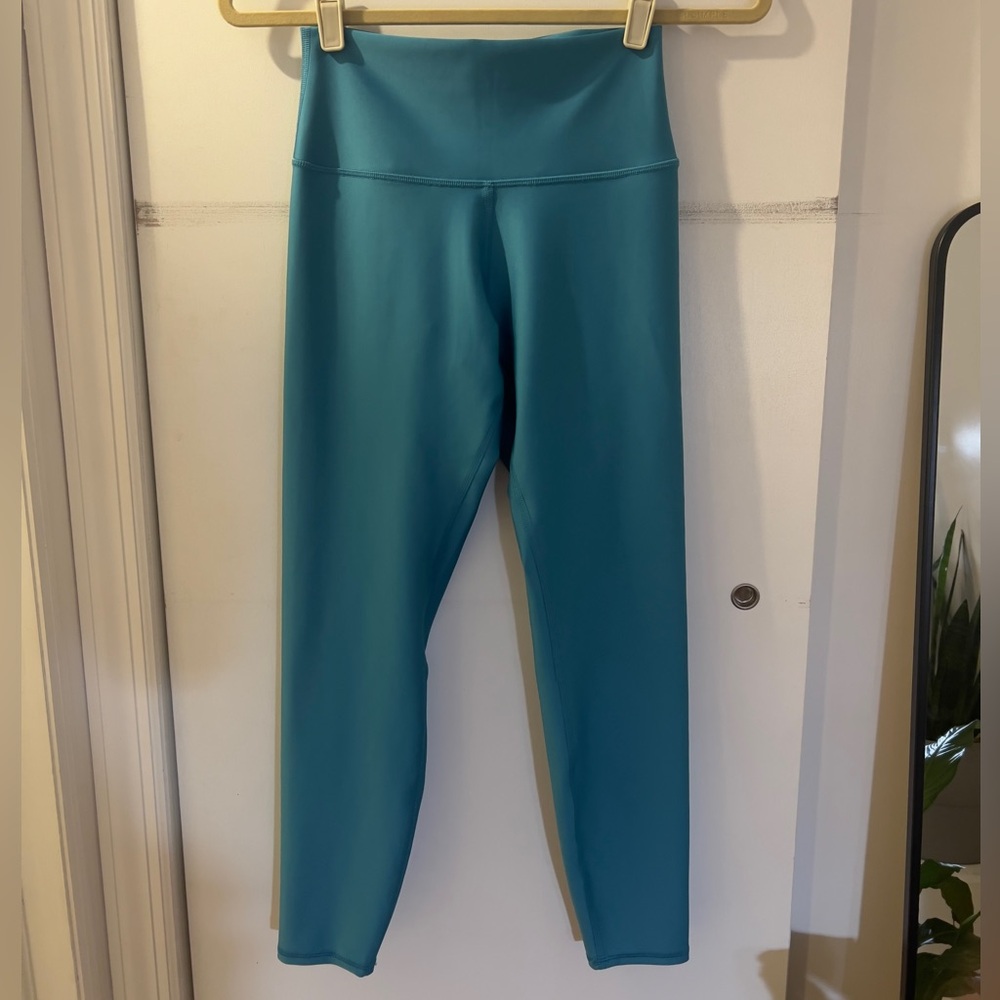 Blue High-Waisted Leggings